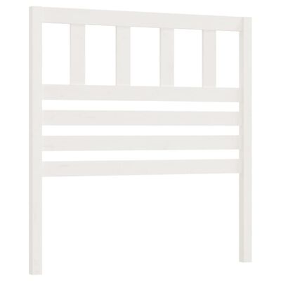 vidaXL Cabecero de cama madera maciza de pino blanco 81x4x100 cm