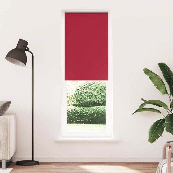 vidaXL Estor Enrollable Opaco Rojo 85x230 cm Tela Ancho 80,7 cm