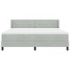 vidaXL Cama tipo Box Spring Gris Claro 200 x 180 cm Terciopelo