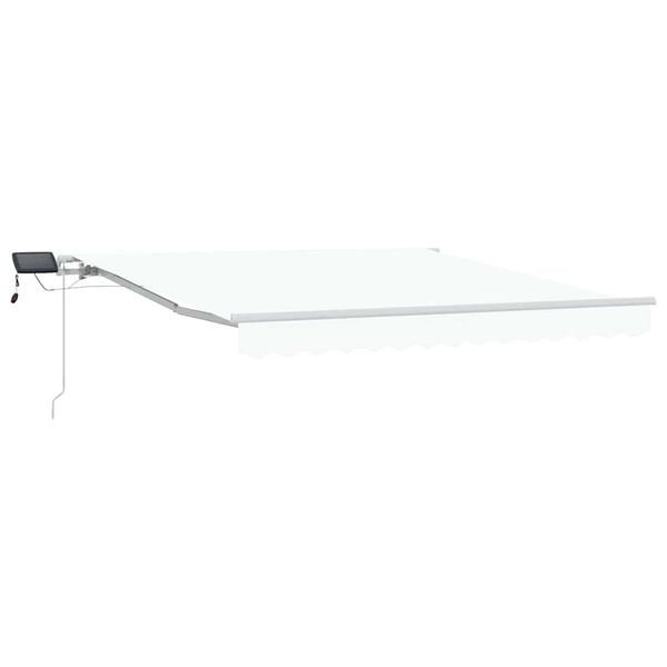 vidaXL Toldo Retr&aacute;ctil con tira de luces LED 350 x 250 cm Tela y acero