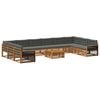 vidaXL Juegos de sof&aacute;s 11 uds. Madera de Acacia S&oacute;lida
