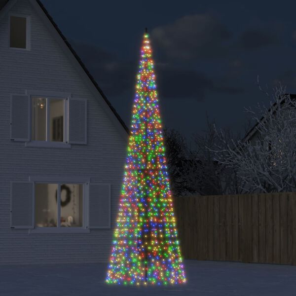 vidaXL &Aacute;rbol de Navidad 1534 LED colores 500 cm