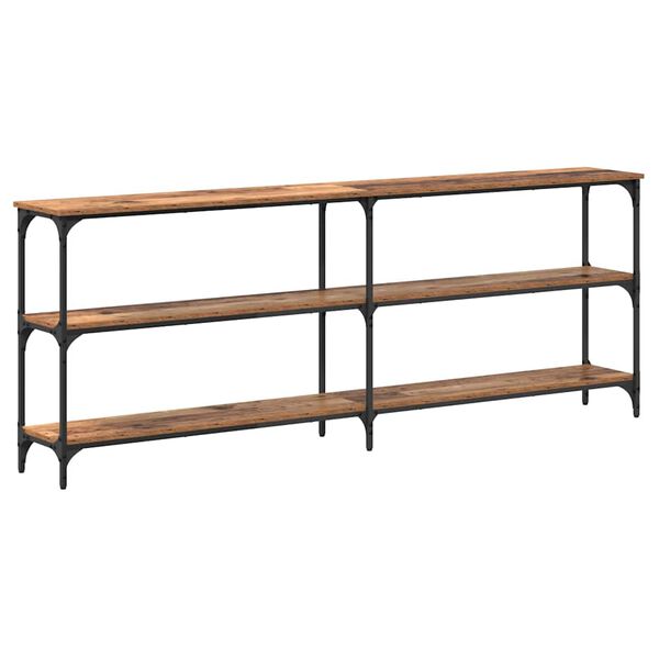 vidaXL Mesa Consola Madera Vieja 200 x 29 x 75 cm