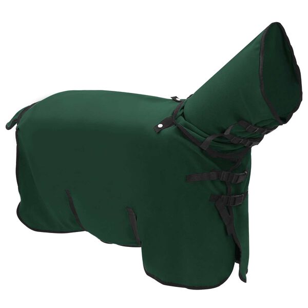 vidaXL Manta para Caballo Verde oscuro completo Poli&eacute;ster