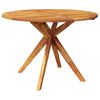 vidaXL Mesa de jard&iacute;n madera maciza de acacia 110x110x75 cm
