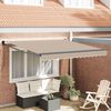 vidaXL Toldo Retr&aacute;ctil Manual Beige 350 x 250 cm Poli&eacute;ster y Aluminio