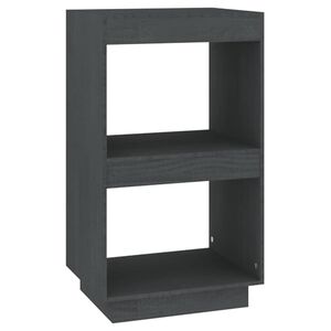 vidaXL Estanter&iacute;a de madera maciza de pino gris 40x35x71 cm