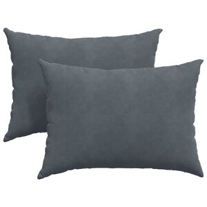 vidaXL Cojines de sof&aacute; 2 pcs Gris oscuro 70 x 50 cm Tela de pana