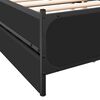 vidaXL Cama con cajones madera de ingenier&iacute;a negro 120x200 cm