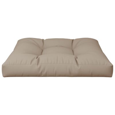 vidaXL Cojín para sofá de palets de tela gris taupé 70x70x12 cm