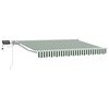 vidaXL Armaz&oacute;n de toldo manual con LEDs Verde y 3 x 2,5 m