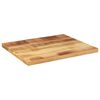 vidaXL Tablero de mesa cuadrado madera maciza rugosa mango 60x50x3,8cm