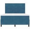 vidaXL Cama tipo Box Spring Azul Oscuro 140 x 190 cm Terciopelo