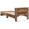 vidaXL Estructura de cama con cabecera Madera Vieja 100 x 200 cm