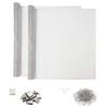 vidaXL Cubierta de eje de luz con clips 2 uds. 70 x 130 cm Aluminio