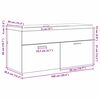 vidaXL Mueble de Cuarto de Ba&ntilde;o Roble artesanal 100 x 38,5 x 46 cm