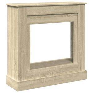 vidaXL Borde de chimenea madera ingenier&iacute;a roble Sonoma 90x30x90 cm