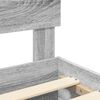 vidaXL Estructura de cama con cabecera Gris Sonoma 120 x 190 cm