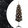 vidaXL &Aacute;rbol de Navidad artificial estrecho con bolas 120 cm 150 LED