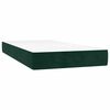 vidaXL Cama box spring con colch&oacute;n terciopelo verde oscuro 90x190 cm