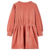 vidaXL Vestido infantil de manga larga rosa 92