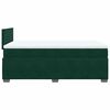 vidaXL Cama box spring con colch&oacute;n terciopelo verde oscuro 120x200 cm