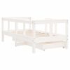 vidaXL Estructura cama ni&ntilde;os con cajones madera pino blanco 70x140 cm