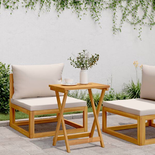 vidaXL Mesa de jard&iacute;n plegable madera maciza de acacia 50x36x60 cm