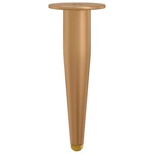 vidaXL Pies de Soporte 2 pcs Dorado 98 x 40 mm Hierro