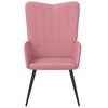 vidaXL Sill&oacute;n de relax de terciopelo rosa