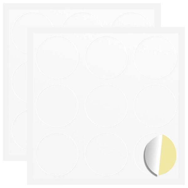 vidaXL Sticker 2 pcs &Oslash; 20 x 0,5 mm Papel