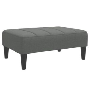 vidaXL Reposapi&eacute;s de tela gris oscuro 77x55x31 cm