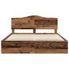 vidaXL Estructura de cama con cabecera Madera vieja 200 x 200 cm