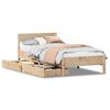 vidaXL Estructura de cama sin colch&oacute;n madera maciza pino 75x190 cm