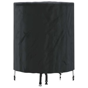 vidaXL Cubierta de Mesa 62 x 62 x 70 cm tela Redondo Impermeable Negro