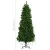 vidaXL &Aacute;rbol de Navidad artificial hojas realistas verde 240 cm