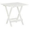 vidaXL Mesa terraza bistr&oacute; madera maciza de acacia blanco 46x46x47 cm