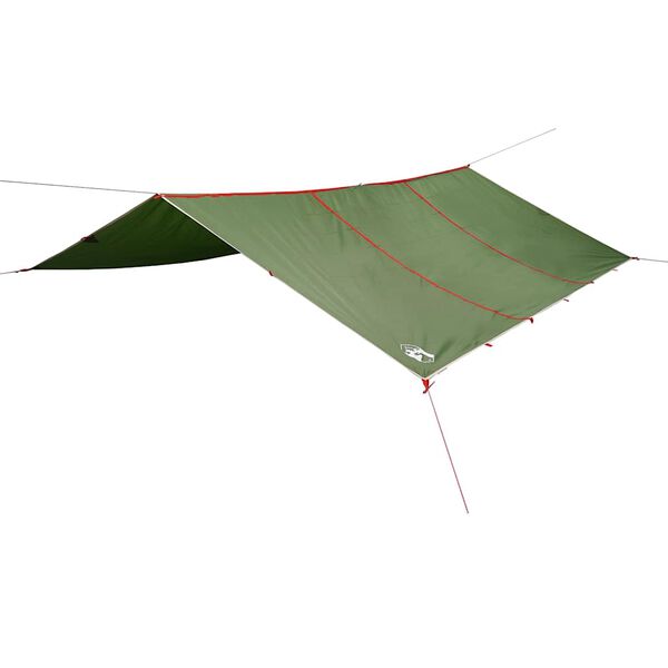 vidaXL Lona de camping impermeable verde 420x440 cm