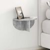vidaXL Estante de pared Gris Concreto 38 x 19 x 19 cm