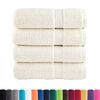 vidaXL Toallas de ducha SOLUND 4 unidades crema 70x140 cm 600 gsm