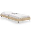 vidaXL Estructura de cama sin colch&oacute;n madera roble Sonoma 75x190 cm