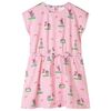 Vestido infantil rosa claro 128