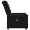 vidaXL Sill&oacute;n reclinable de masaje el&eacute;ctrico tela negro