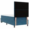 vidaXL Cama tipo Box Spring Azul oscuro 100 x 200 cm Terciopelo