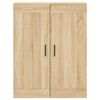 vidaXL Aparador alto madera contrachapada color roble 69,5x34x180 cm