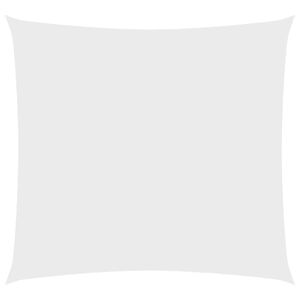 vidaXL Toldo de vela cuadrado tela Oxford blanco 2,5x2,5 m