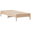 vidaXL Cama con estanter&iacute;a sin colch&oacute;n madera maciza de pino 75x190 cm