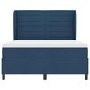 vidaXL Cama tipo Box Spring con colch&oacute;n Azul 140 x 200 cm tela