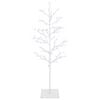 vidaXL &Aacute;rbol de Navidad de abedul micro Blanco 120 cm Acero 279 LED