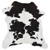 vidaXL Piel de becerro mixto negro y blanco 70x100 cm